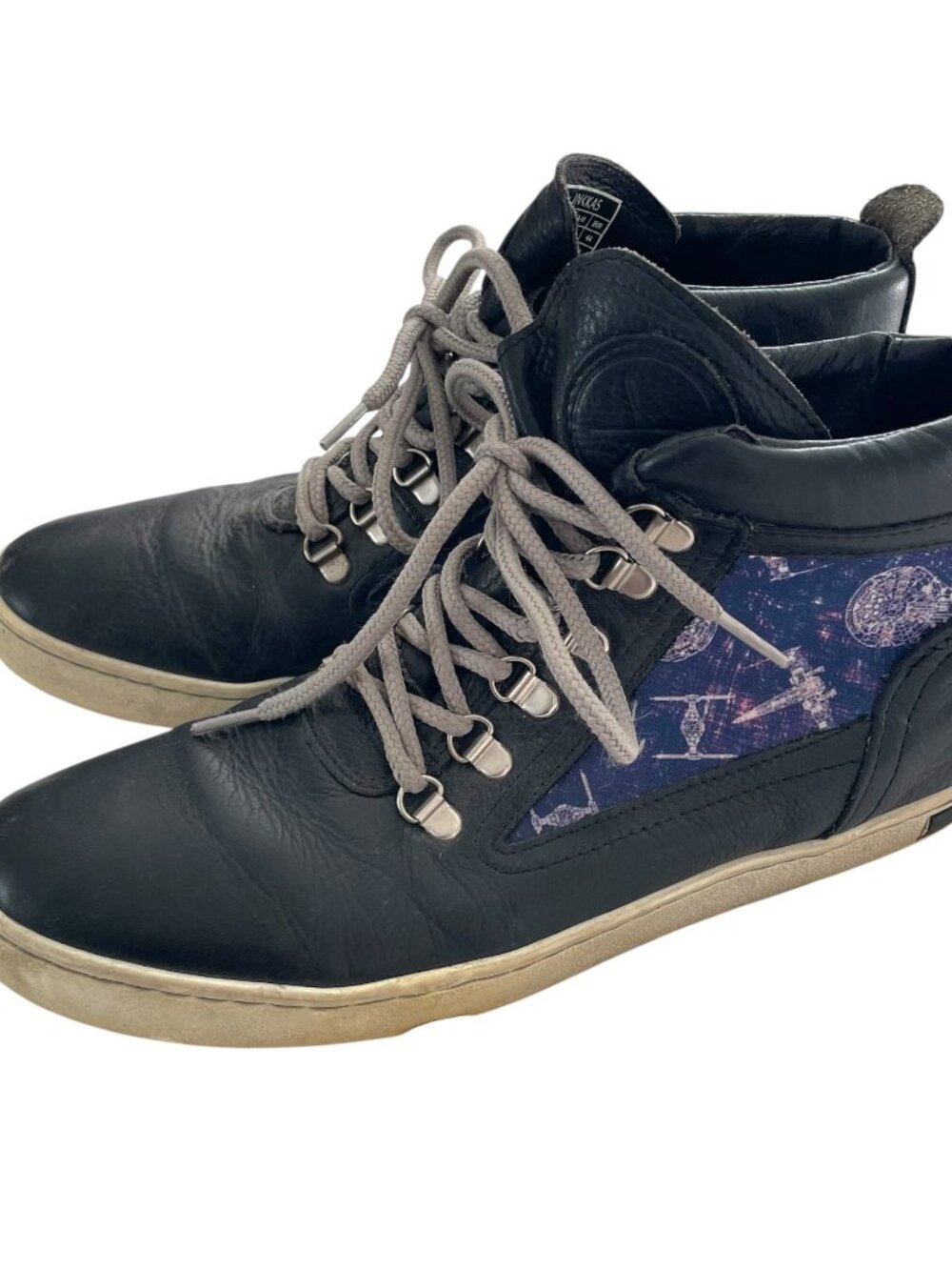 Inkkas x Star Wars Camping Boots High Top Shoes Size 11 Leather Millenium Falcon
